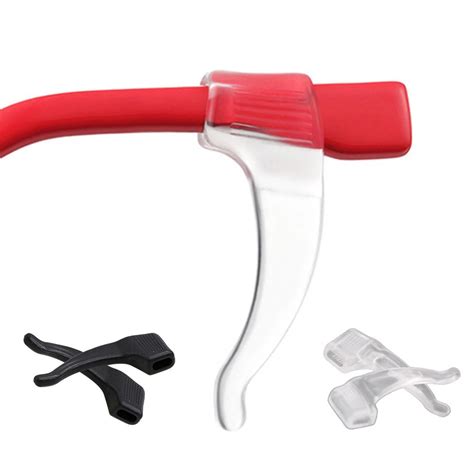 1 Pair Silicone Anti Slip Holder For Glasses Accessories Whiteblack