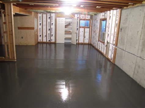 I want to show you step by step how we painted or concrete basement floor , for this we used concrete etch to first clean and prepare the concrete and behr. Basement: Exciting Unfinished Basement Ideas For Your Home ...