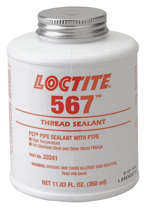 Loctite Thread Sealant With Ptfe Ml White Z Grainger