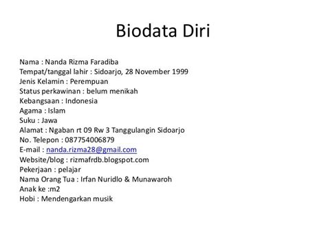 Contoh Formulir Biodata Diri Lengkap Contoh Formulir Pendaftaran Hot Sex Picture