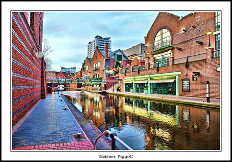 Canal Broad Street Birmingham GB | View On Black | Stephen Piggott
