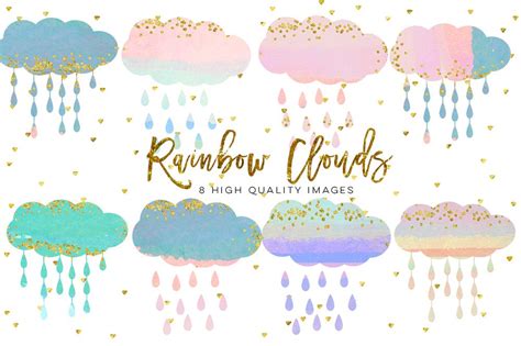 Library Of Pastel Rain Clouds Picture Transparent Download
