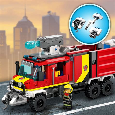 Lego City 60374 Fire Truck Command Truck Teaching Toys And Books