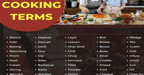 A Glossary Of 175 Common Cooking Terms In English • 7esl