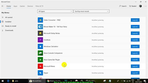 How To View List Of All Installed Apps In Microsoft Store In Windows