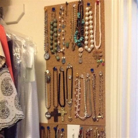 Jewelry Organizer Square Cork Boards Inside Closet Jewelry