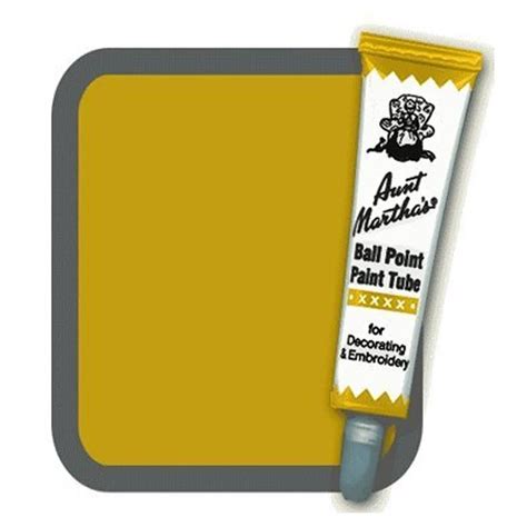 Aunt Marthas Ballpoint Fabric Paint Gold North Cobalt Flea Market