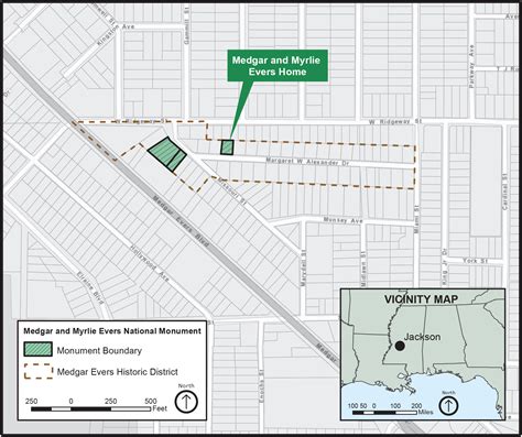 Maps Medgar And Myrlie Evers Home National Monument Us National