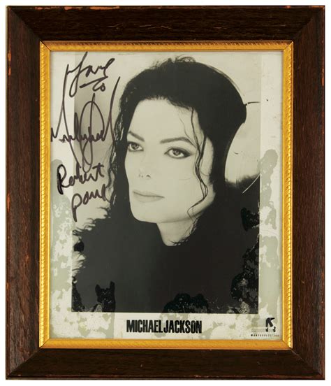 Lot Detail Michael Jackson Signed And Inscribed Photograph