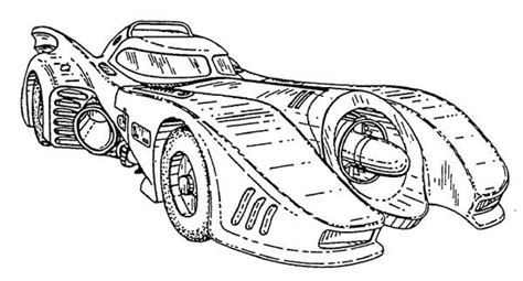 Free Batmobile Coloring Page