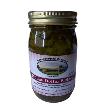 Million Dollar Pickles Hershbergers Bunker Hill Cheese