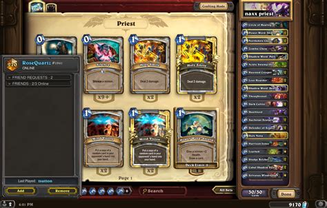 Find most popular priest decks in different archetypes. From 10 to legend in 2 days -- Naxx priest deck : hearthstone
