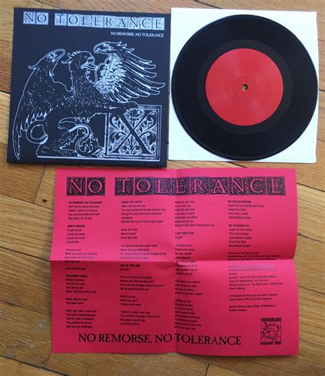 No Tolerance No Remorse No Tolerance 2011 Record Release Edition
