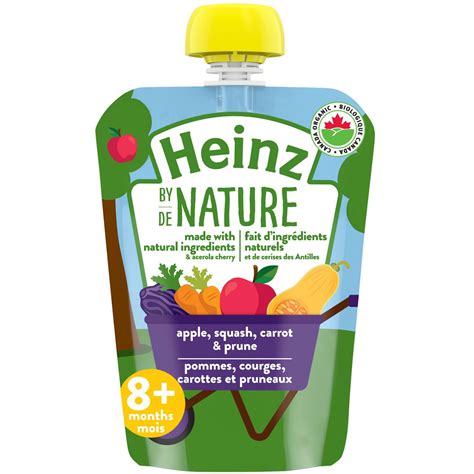Shop for organic baby food in baby food. Heinz by Nature Organic Baby Food - Apple, Squash, Carrot ...