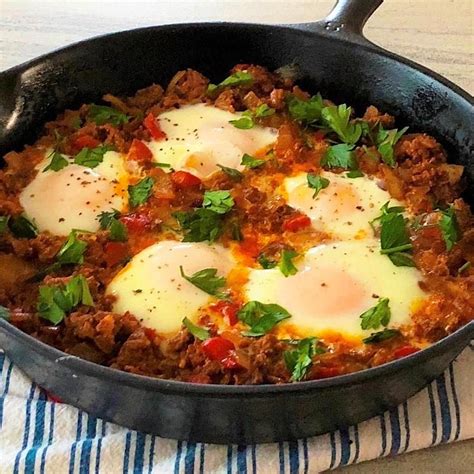 Low Carb Chorizo And Eggs Breakfast And Dinner Chorizo