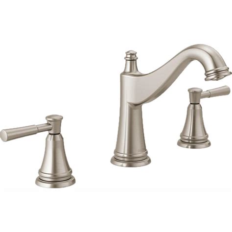 Jeanie widespread bathroom faucet with drain assembly. Delta Mylan 8 in. Widespread 2-Handle Bathroom Faucet in ...