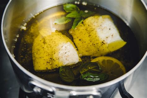 When exposed to high concentrations of clove oil, fish quickly lose consciousness and stop breathing, both. O is for: Olive Oil Poached Fish - e is for eat