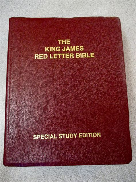 KJV BIBLE Red Letter Special Study Edition King James | Etsy | Bible