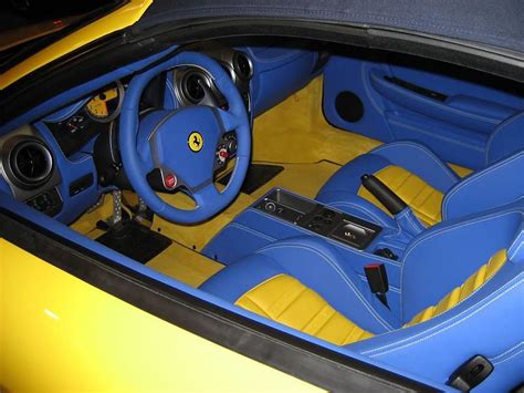 When leather becomes old, it looks as though it cracks, but most of the time it. Rare Color Ferrari (Pics) custom yellow and blue interior ...