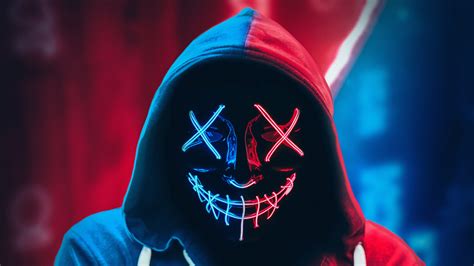 1920x1080 Neon Mask Hoodie 4k Laptop Full Hd 1080p Hd 4k Wallpapers Images Backgrounds Photos