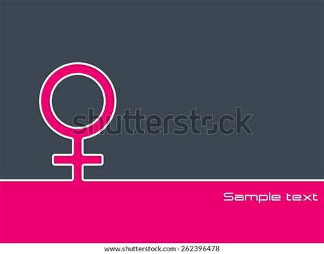 Simple Background Design Female Sex Symbol Stock Vector Royalty Free 262396478 Shutterstock