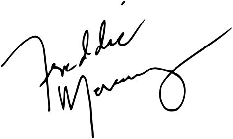 Here you can explore hq freddie mercury transparent illustrations, icons and clipart with filter setting like size, type, color etc. File:Freddie Mercury signature.svg - Wikimedia Commons