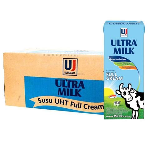 Promo Ultra Milk Full Cream Susu Uht 250 Ml 24 Pcs Karton Diskon 10