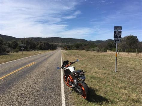 Motorbike Ride Texas Hill Country Fredericksburg To The Three