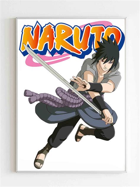 Uchiha Sasuke Naruto Poster Poster Art Design