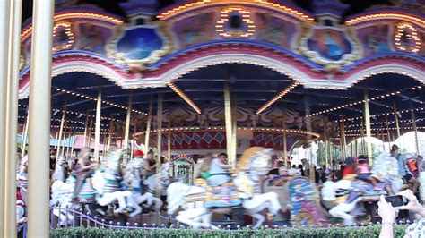 Cinderella Merry Go Round Ride At Magic Kingdom Disney World Youtube