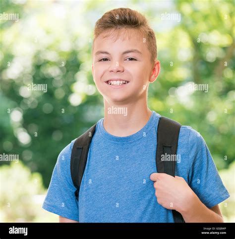 Teenager Boy Backpack Hi Res Stock Photography And Images Alamy