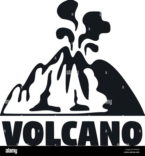 Smoke Volcano Logo Simple Illustration Of Smoke Volcano Vector Logo