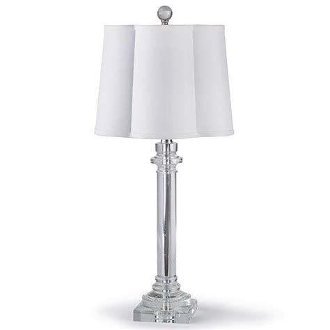 Crystal Buffet Lamp With Scallop Shade By Regina Andrew 405 868