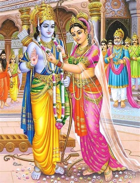 Sita Swayamvar Wedding Of Rama And Sita Lord Rama Images Sita Ram