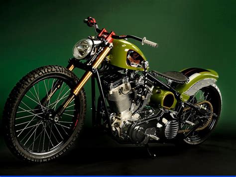 Old School Bobber Motorcycle Drive Side Usa Bobbers