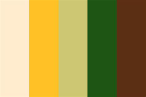 Green Brown Yellow Color Palette