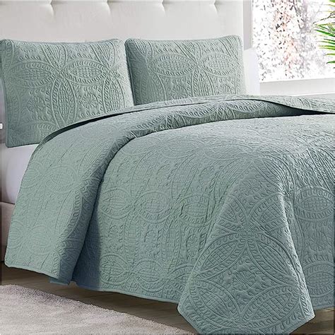 Amazon Com Mellanni Bedspread Coverlet Set Twin Bedding Cover With