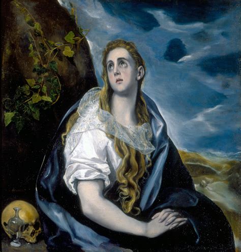 The Repentant Magdalen By El Greco