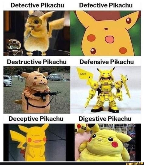 Detective Pikachu Defective Pikachu Pikachu Memes Pokemon Memes