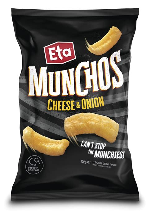 Eta Munchos Cheese And Onion 100g 12 Pack At Mighty Ape Nz