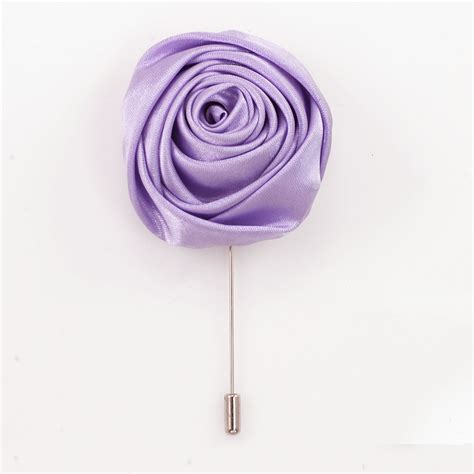 Lavender Rosette Lapel Pin