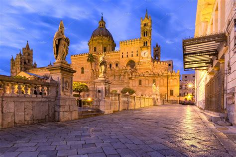 Palermo Cathedral Sicily Italy Containing Palermo Cathedral Cathedral