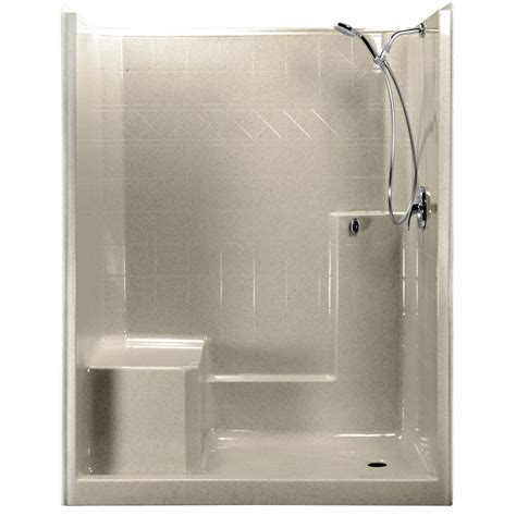 Ella 60 In X 33 In X 77 In 1 Piece Low Threshold Shower Stall In