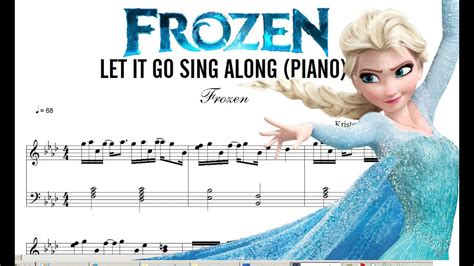 Descargar Partitura De Frozen Let It Go Sing Along Download Score