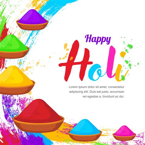 Happy Holi Colorful Background 180435 Vector Art At Vecteezy