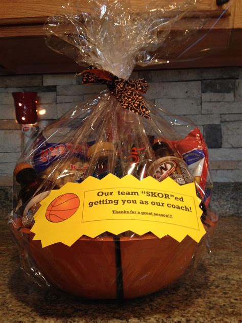 T Basket For Our Basketball Coach I Used A Basketball Bowl From