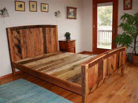 Cozy Country Reclaimed Wood Bed Frame Queen Bed Frame King Etsy