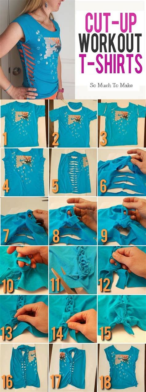 Check spelling or type a new query. Cut-Up Workout T-Shirt Tutorial | Sew, No sew and Do you