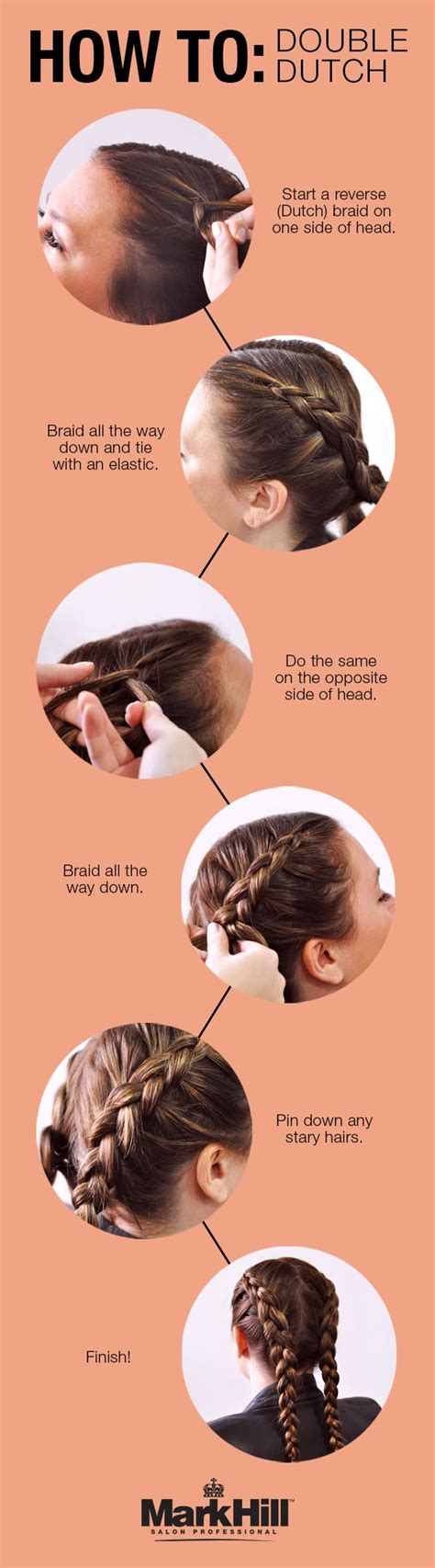 Beginner dutch braid updo hairstyle learn how to braid your own hair. This double Dutch braid how-to is so quick you'll have ...