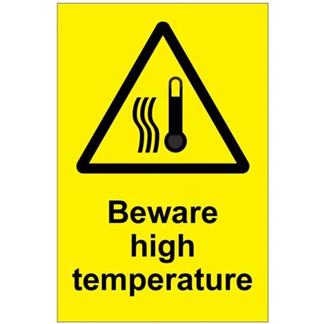 Beware High Temperature B Safety Sign